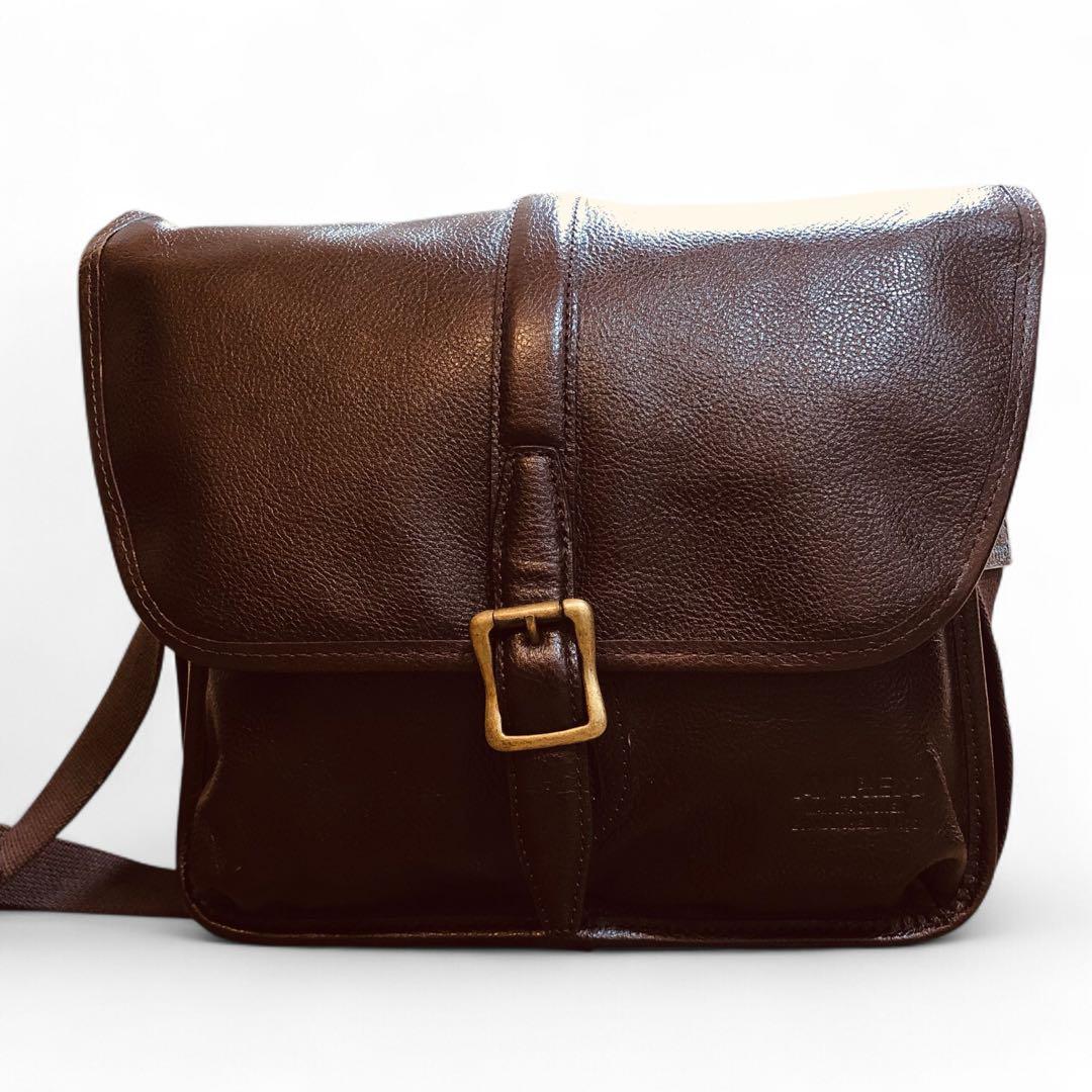 AVIREX レザー ショルダーバッグ BULTO アヴィレックス フラップ　茶