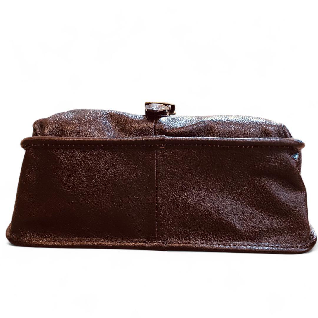 AVIREX レザー ショルダーバッグ BULTO アヴィレックス フラップ　茶