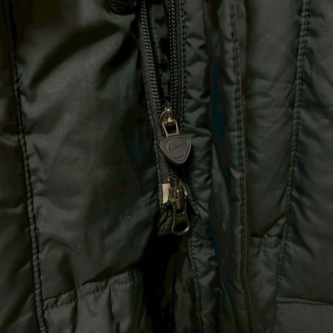 ナイキ【XL】ロングダウンコート　ベンチコート　軽量　ブラック　スポーツ　秋冬