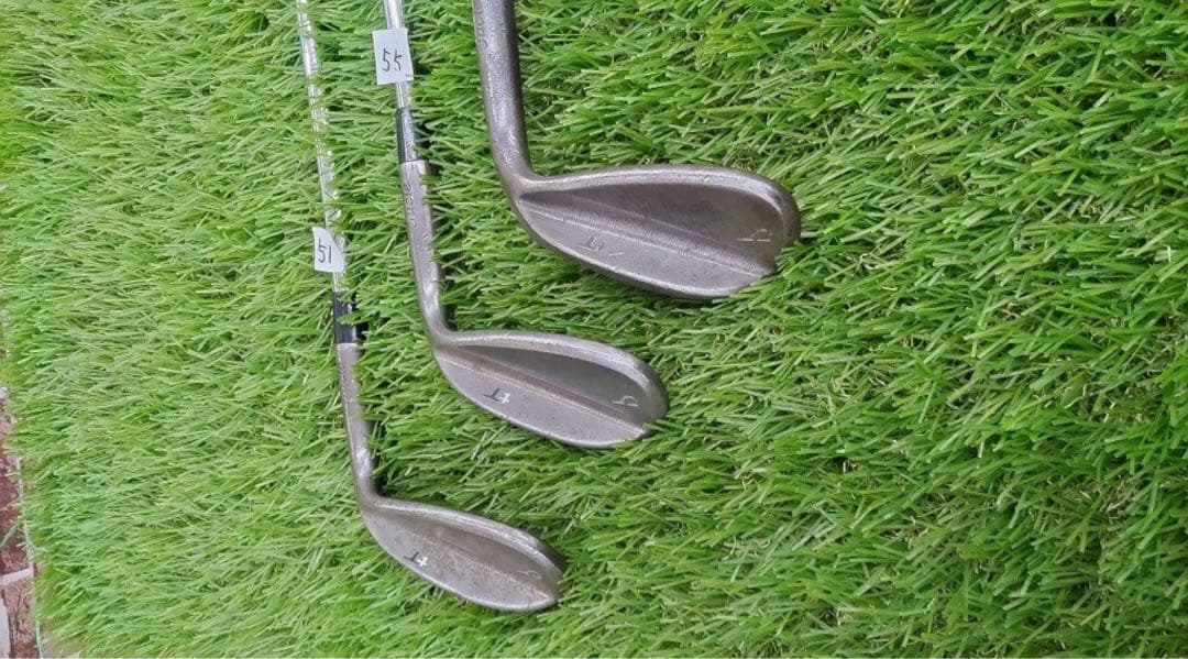 美品　jucie Ttウェッジ　ノーメッキ　51.55.60３本 モーダス115