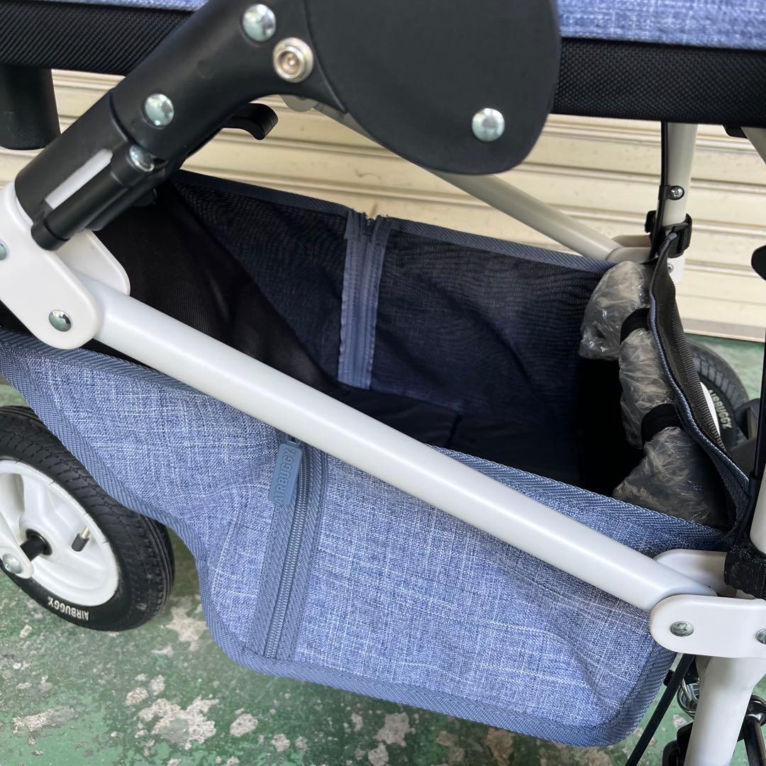 エアバギー ドーム2 コットLサイズ ペットカート メランジデニム