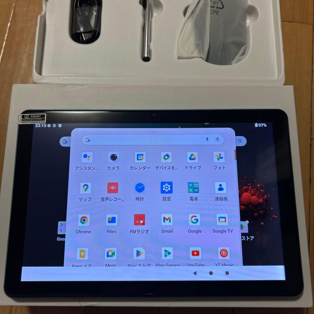 Relndoo Android 15 タブレットスタイラスペン付き グリーン