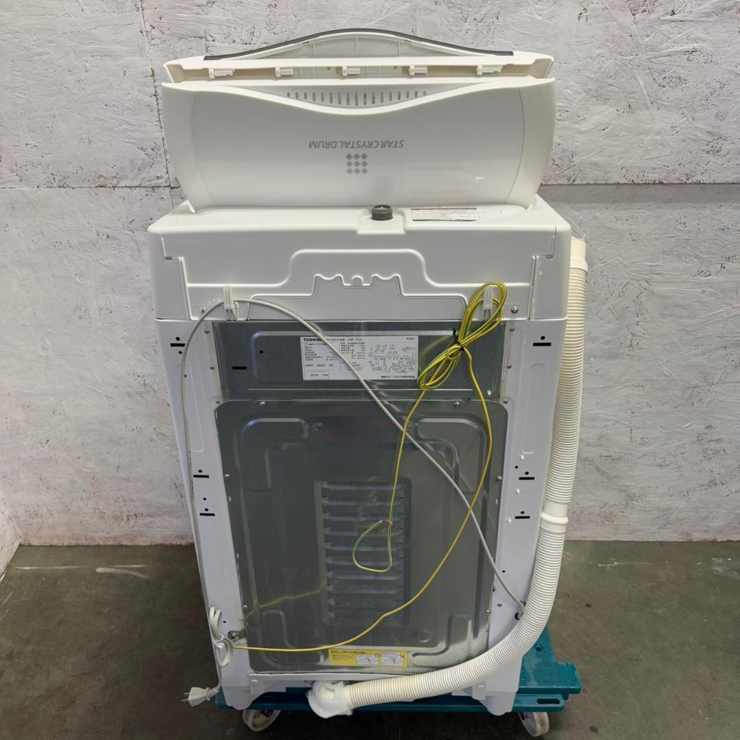 東芝 全自動洗濯機 5.0㎏ AW-5G6 風乾燥付き 2018年 N0665