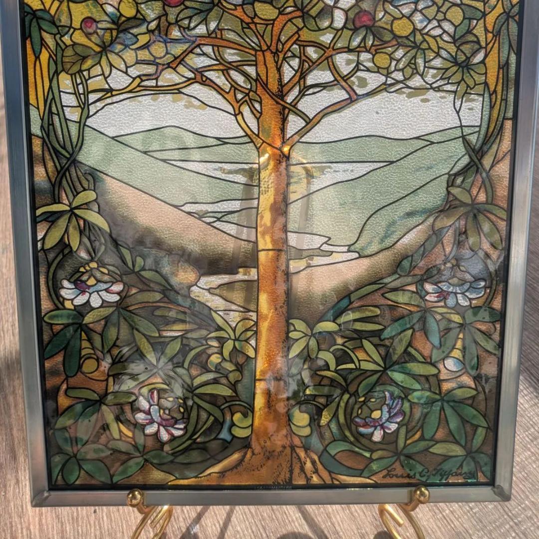グラスマスターズ 生命の樹 ステンドグラス 33×24 ルイスCティファニー