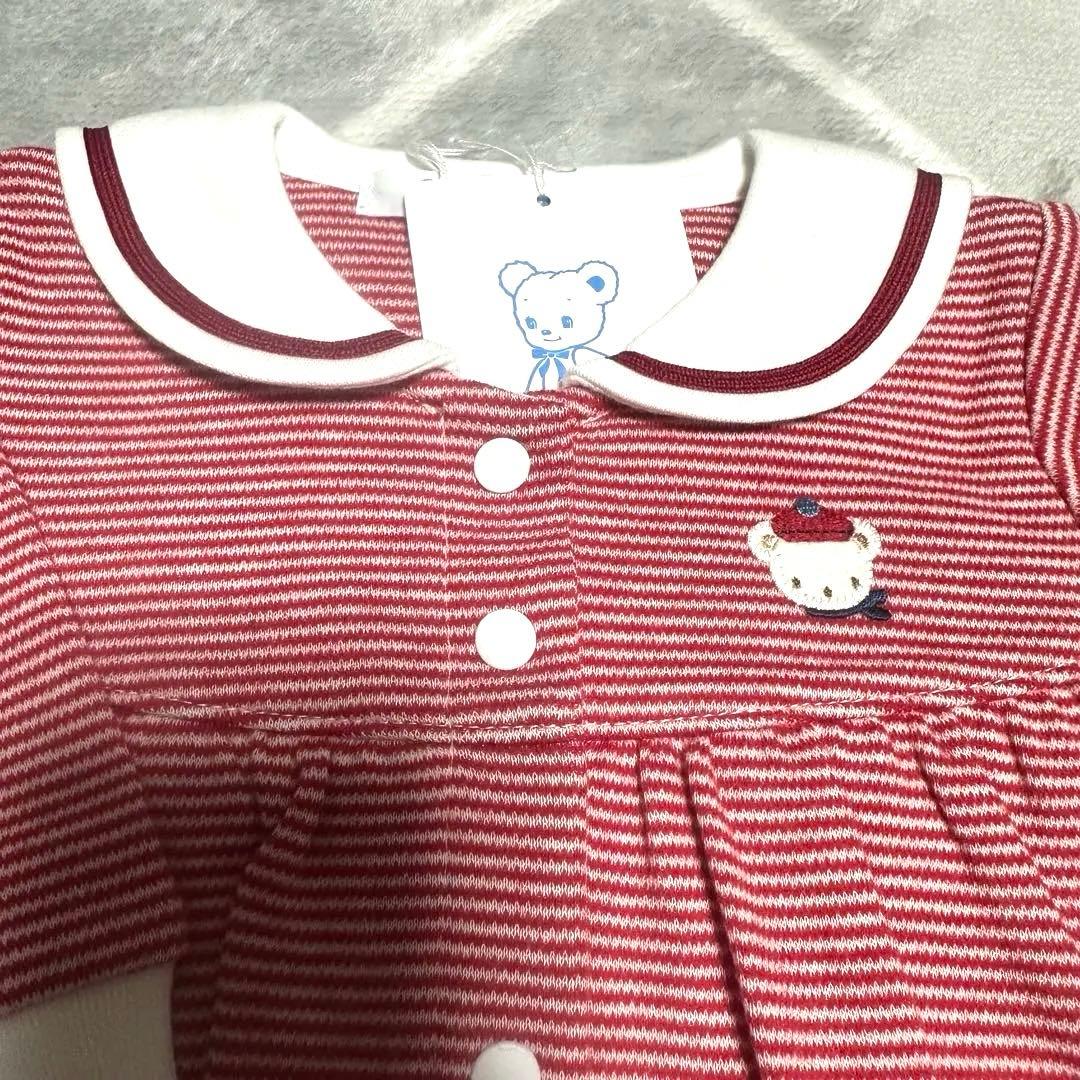 新品 タグ付 familiar ロンパース カバーオール 60cm 女の子