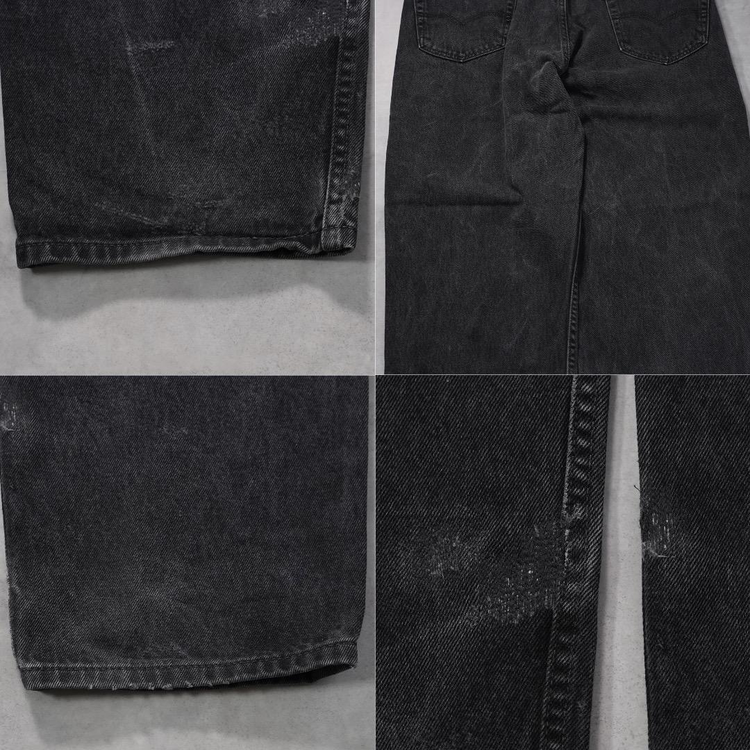 リーバイス550 Levis W36 ブラックデニム 黒 古着 18722