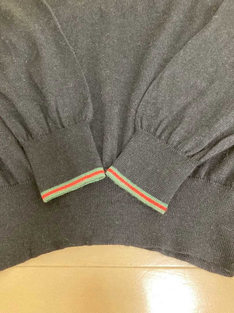 ☆美品☆ GUCCI シェリーライン　タートル　キャメル、カシミア混セーター