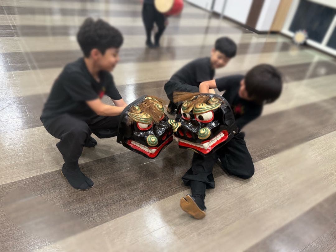 沖縄　獅子頭　子供用　#沖縄 ＃エイサー ＃獅子舞