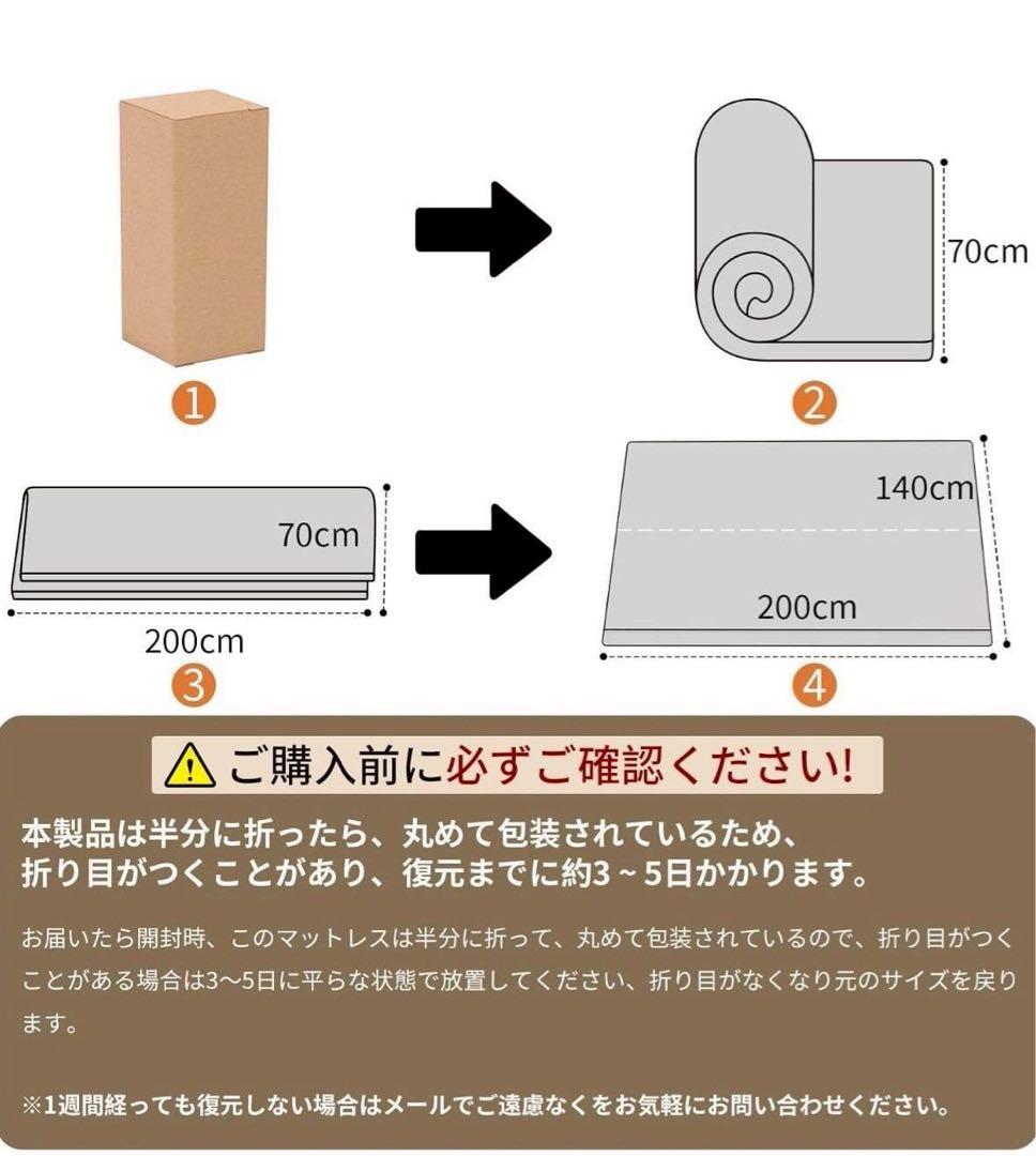 マットレス ダブル 折り畳み ベットマット 敷布団 白 2個 180N高反発