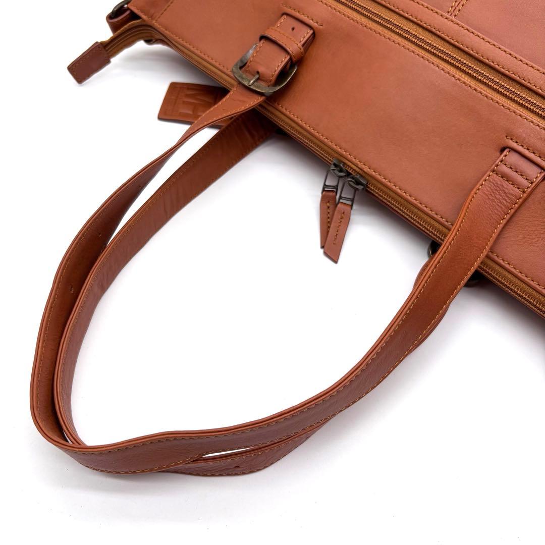 ✨美品✨マザーハウス　ビジネスバッグ　2way　レザー　A4可　バインダー付き