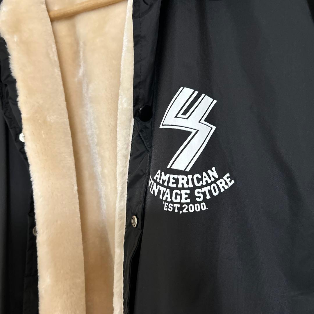 US三軒茶屋 ボアコーチジャケット フレイムスパターン　XL