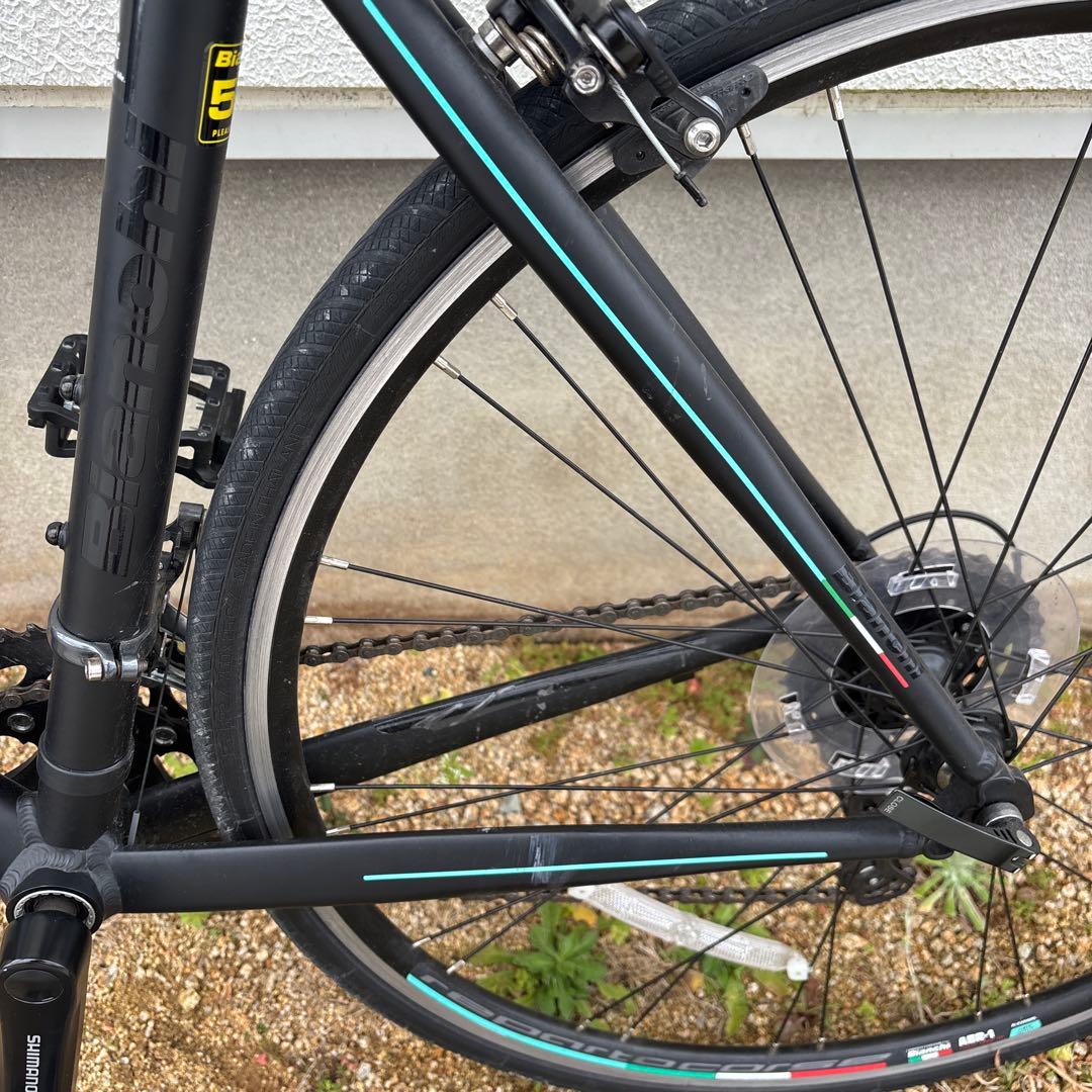うえしゃま 手渡し限定bianchi ビアンキ　黒 ロードバイク