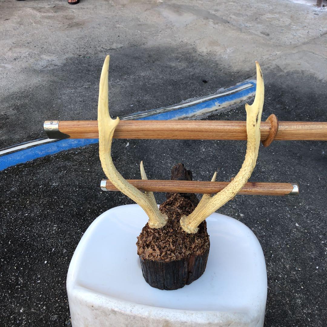 鹿の角の置物