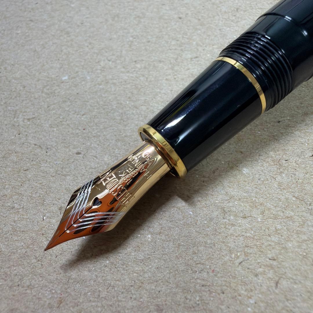 新品 プラチナ 万年筆 プレジデント 18k EF PTB-25000PR