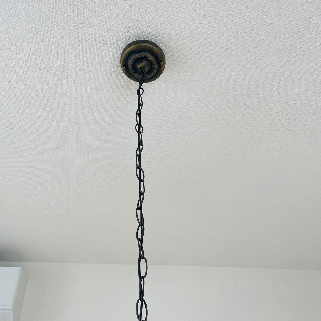 ステンドグラス ペンダントライト 豪華天井照明 ガラス工芸品 電源直結タイプ