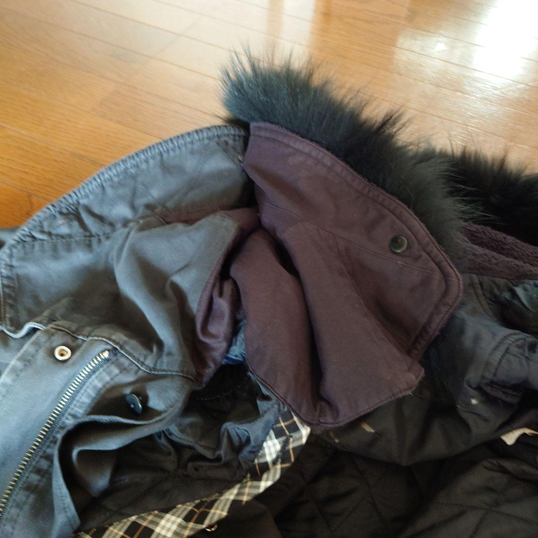 BURBERRY ブルーレーベル 中綿入りモッズコート