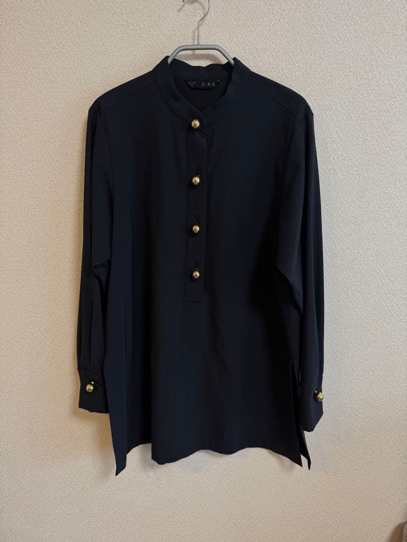 Curensology スフィアボタンブラウス