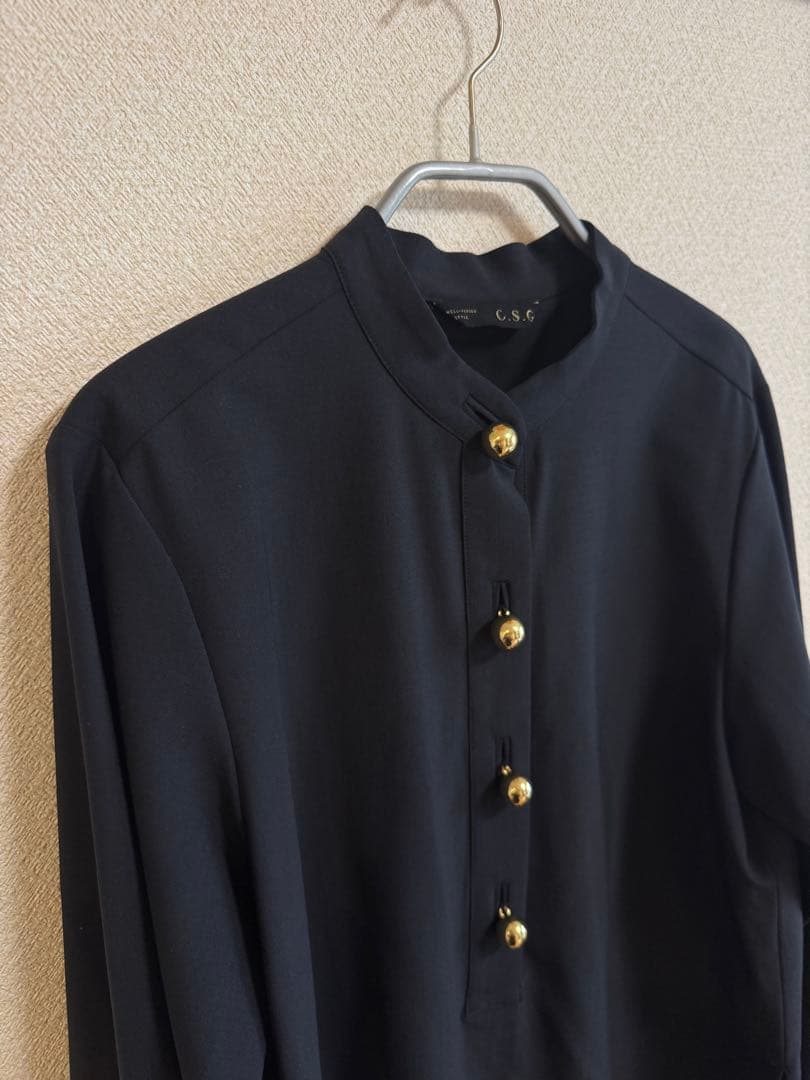 Curensology スフィアボタンブラウス