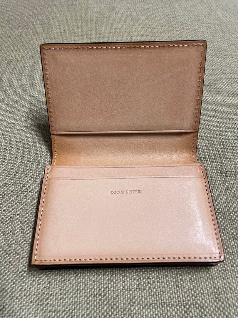 美　COCOMEISTER ブラックレザー 名刺入れ