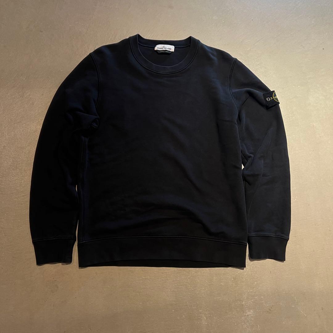 【希少❗️】ストーンアイランド　スウェット トレーナー ブラック L 美品✨