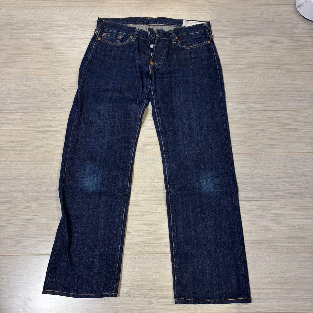 00s EVISU ストレートデニム 猫デザイン