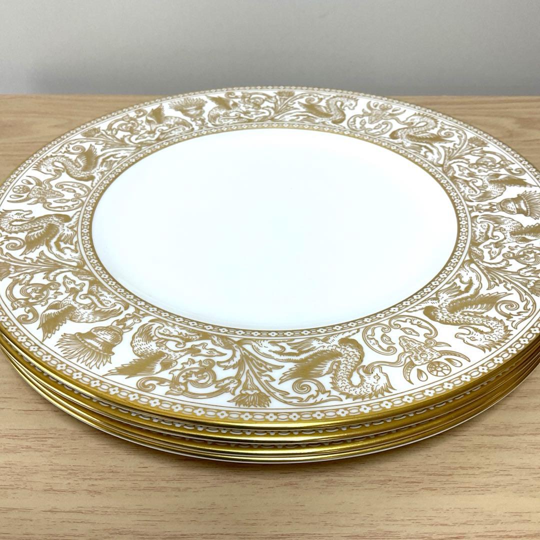 専用　ウェッジウッド フロレンティーン　ゴールド　27.5cm ディナー皿　4枚