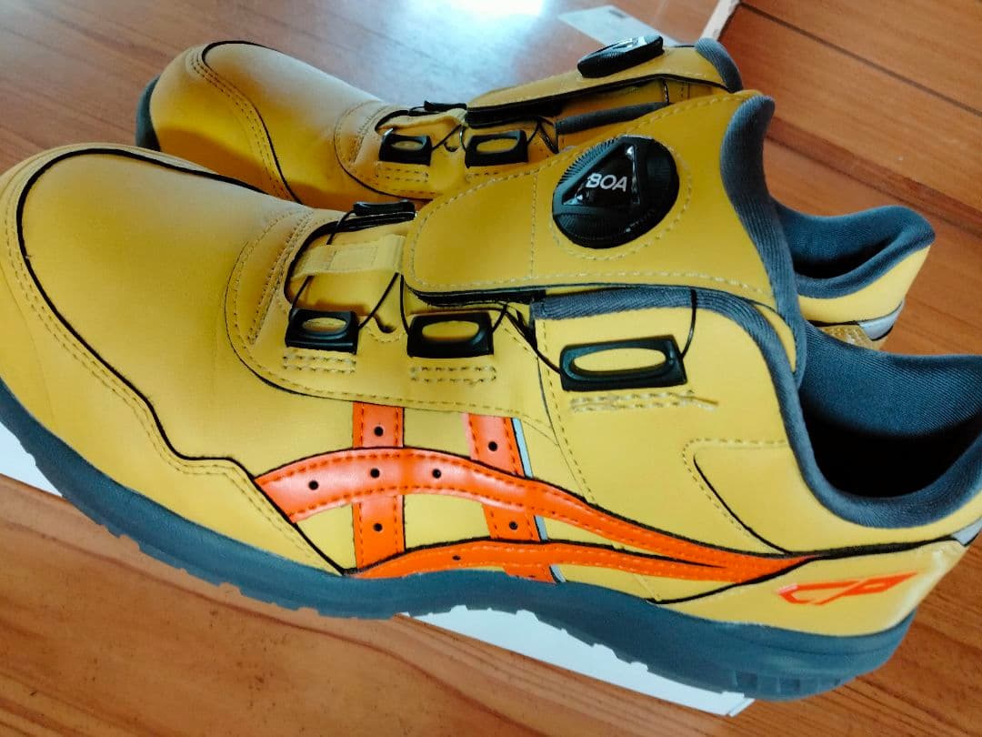 BOA安全靴 イエロー オレンジアクセント