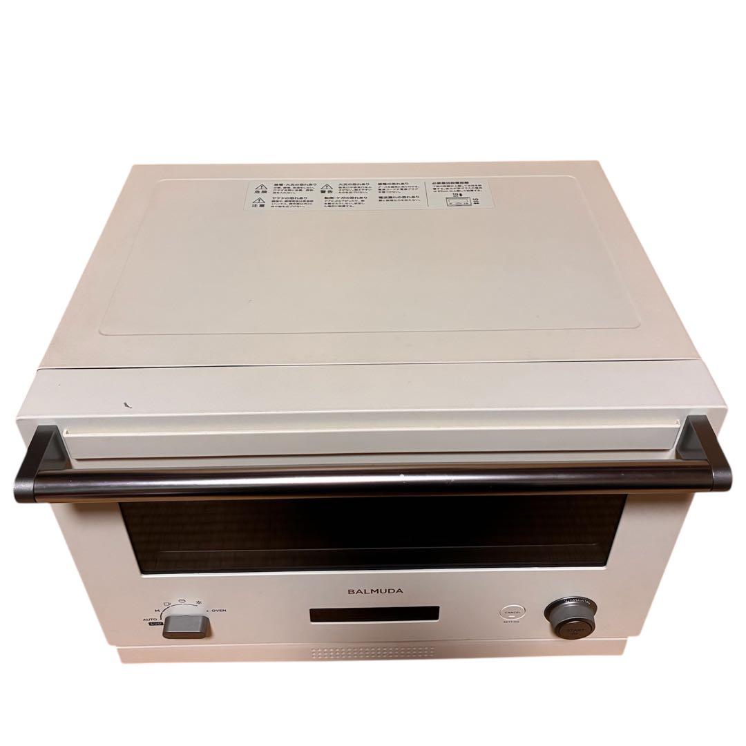 【動作良好】BALMUDA オーブンレンジ K04A-WH ホワイト