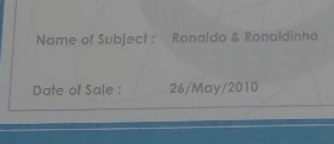 サッカー 元ブラジル代表 ロナウド＆ロナウジーニョ　サイン入りフォト　証明書付