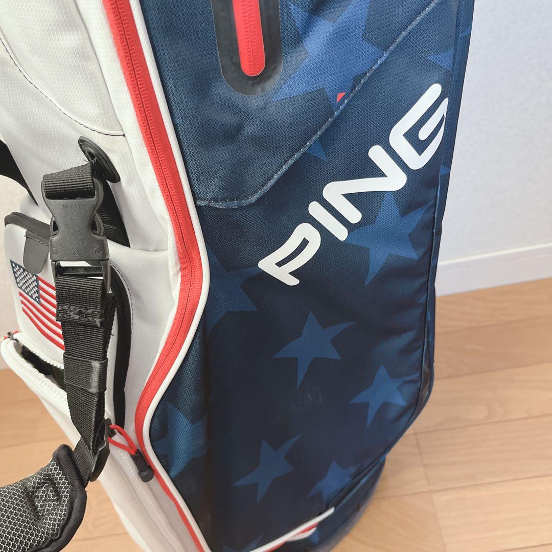 K093 美品！PING スタンド式キャディバッグ Hoofer Lite 軽量