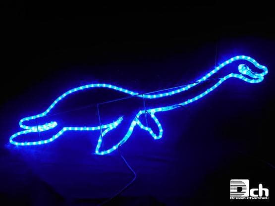 エラスモサウルス 恐竜 イルミネーション モチーフ ライト 屋外使用可能