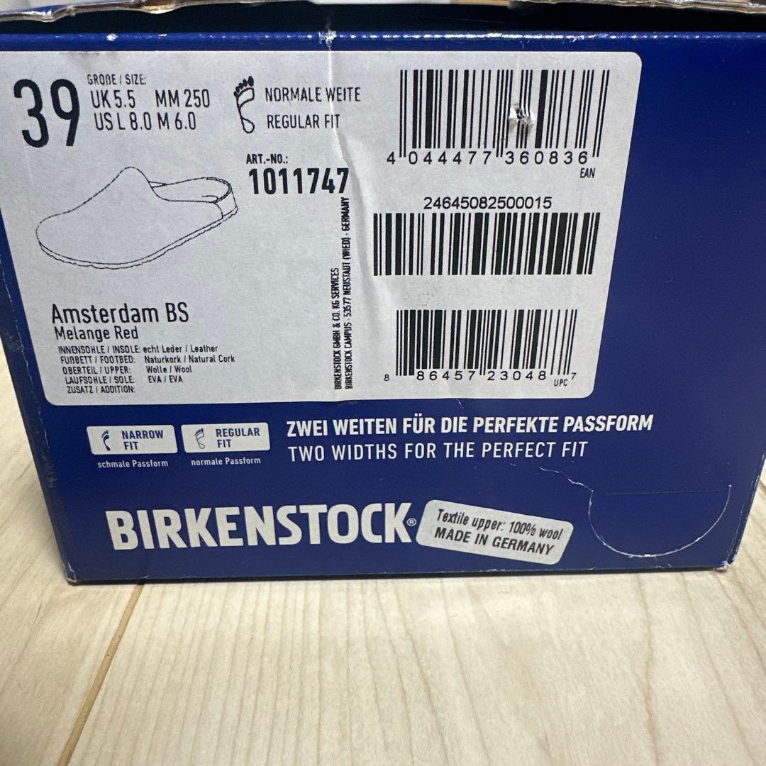 BIRKENSTOCK 赤 サンダル 39
