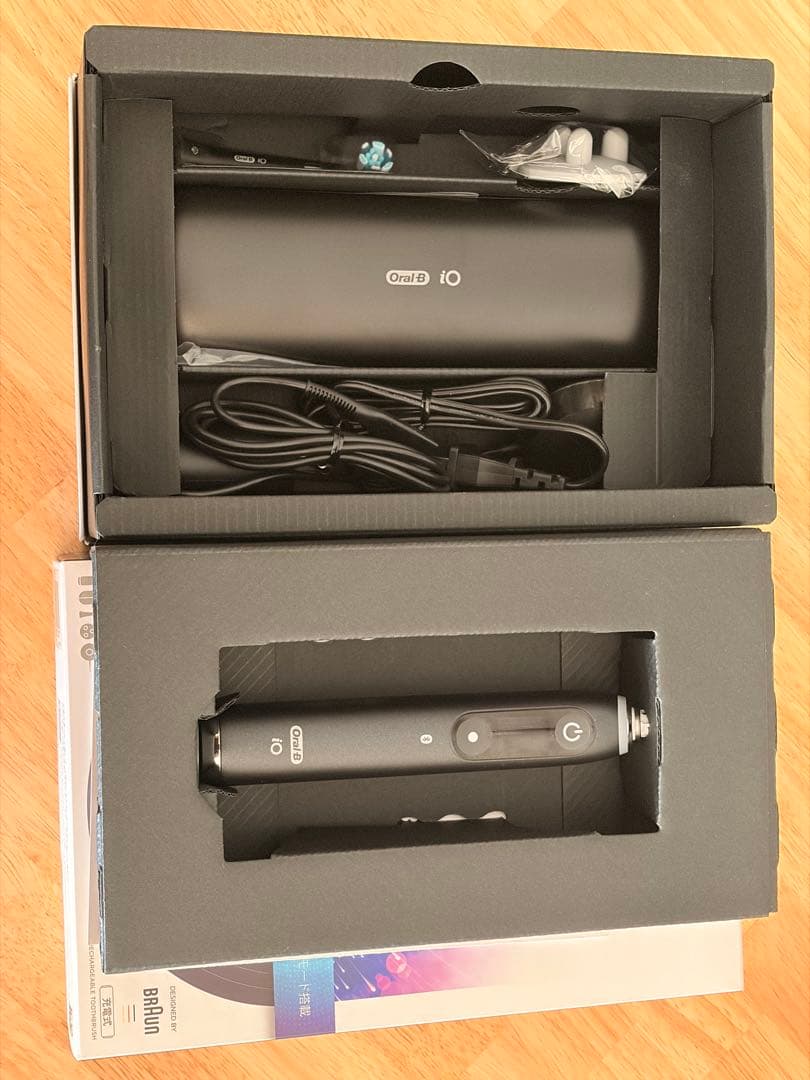 【一度使用】iOM92J22ACBK-W 電動歯ブラシ ブラウン　iO9