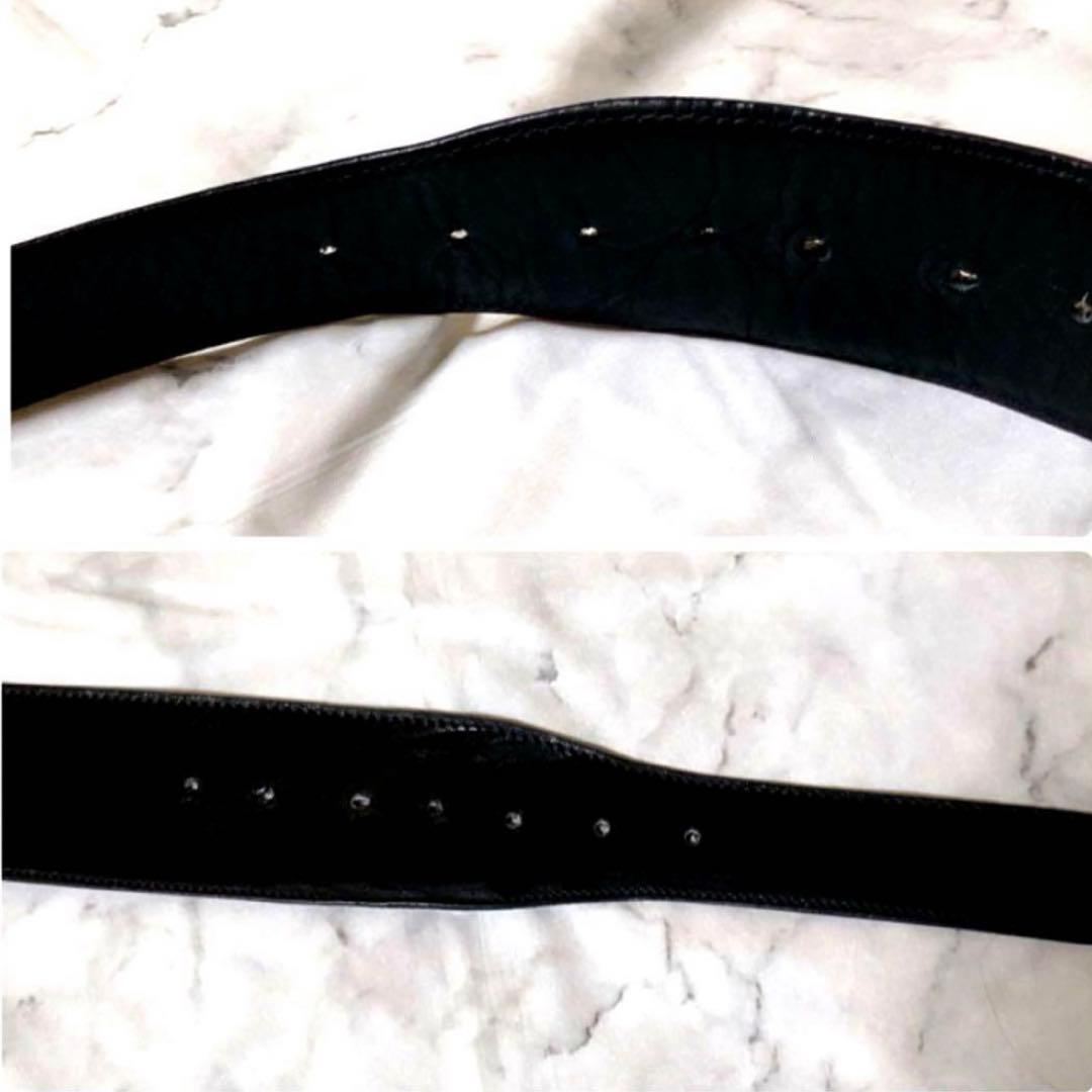 【レア】オールド　セリーヌ　ヴィンテージ　ベルト　ゴールド　マカダム　本革