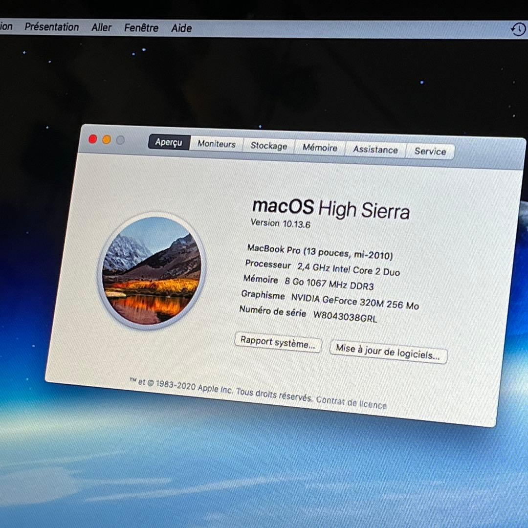 MacBook本体 MacBook Pro 13\" mid-2010 AZERTY