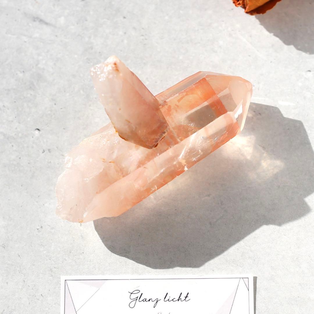 ソウルメイトツイン ディープピンクレムリアンシード 天然石 水晶 ツインレイ