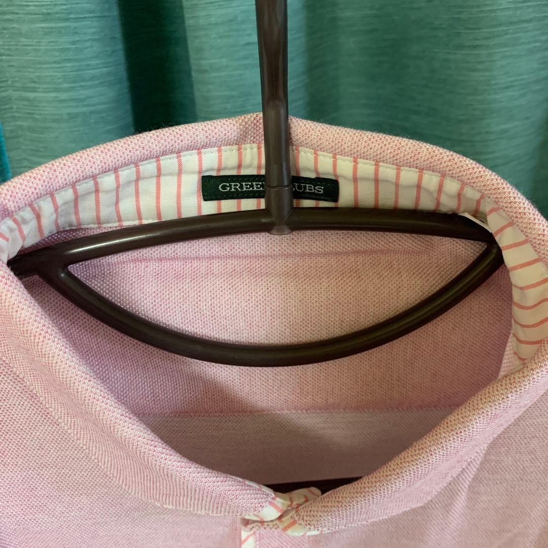 GREEN CLUBS ピンク 長袖ポロシャツ