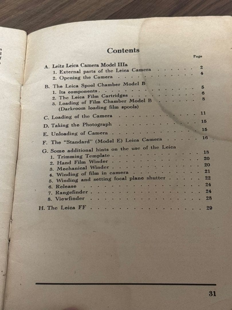 最終値下げ　美品 バルナックライカⅢb 1939-1940年？貴重なマニュアル付