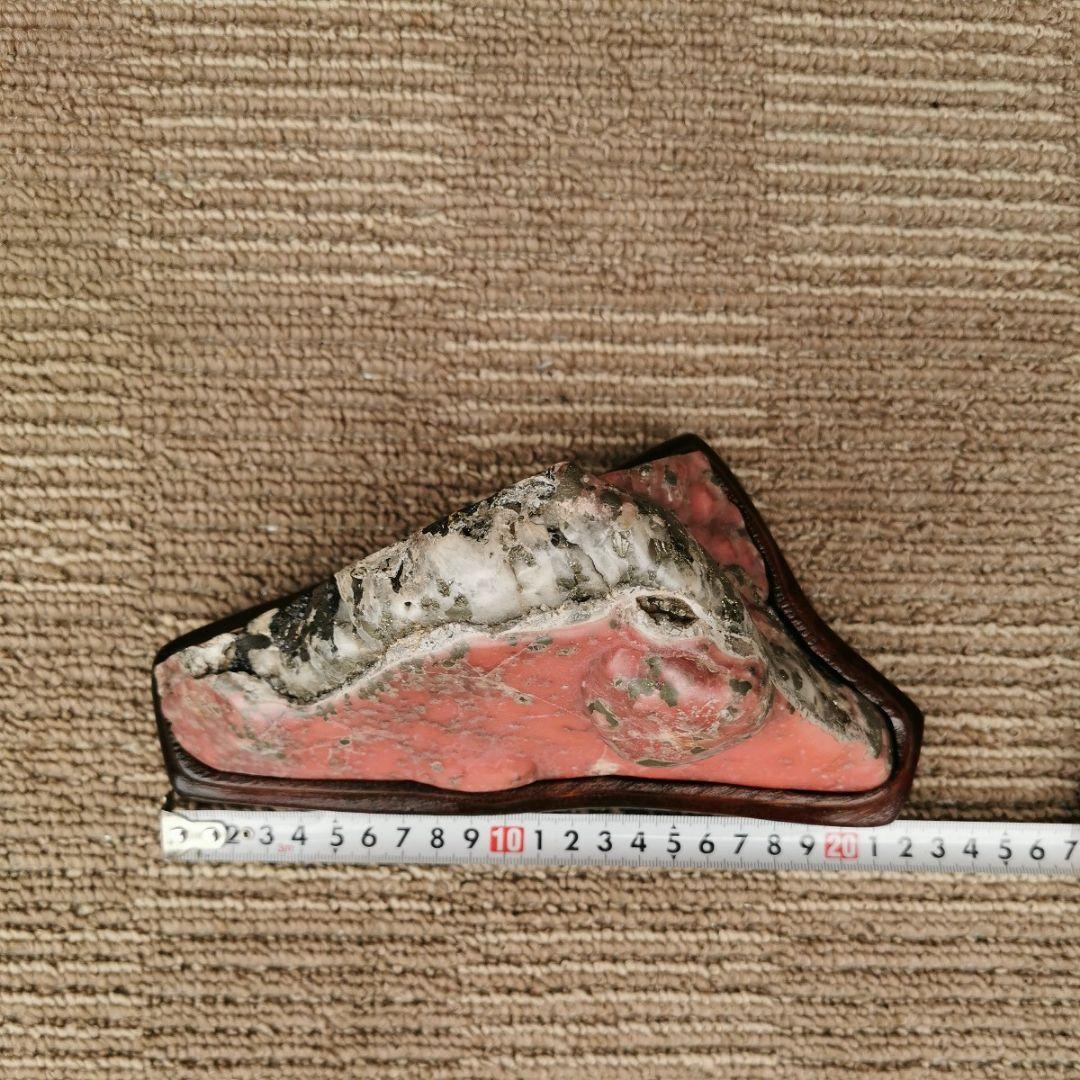 青森県　中津軽郡西目屋尾太鉱山産　ロードクロサイト　鑑賞石　石　置物