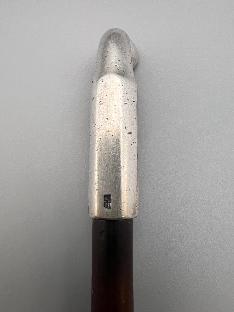 純銀製　純刻印　煙管　キセル　六角形　銀細工　アンティーク　重量約32g