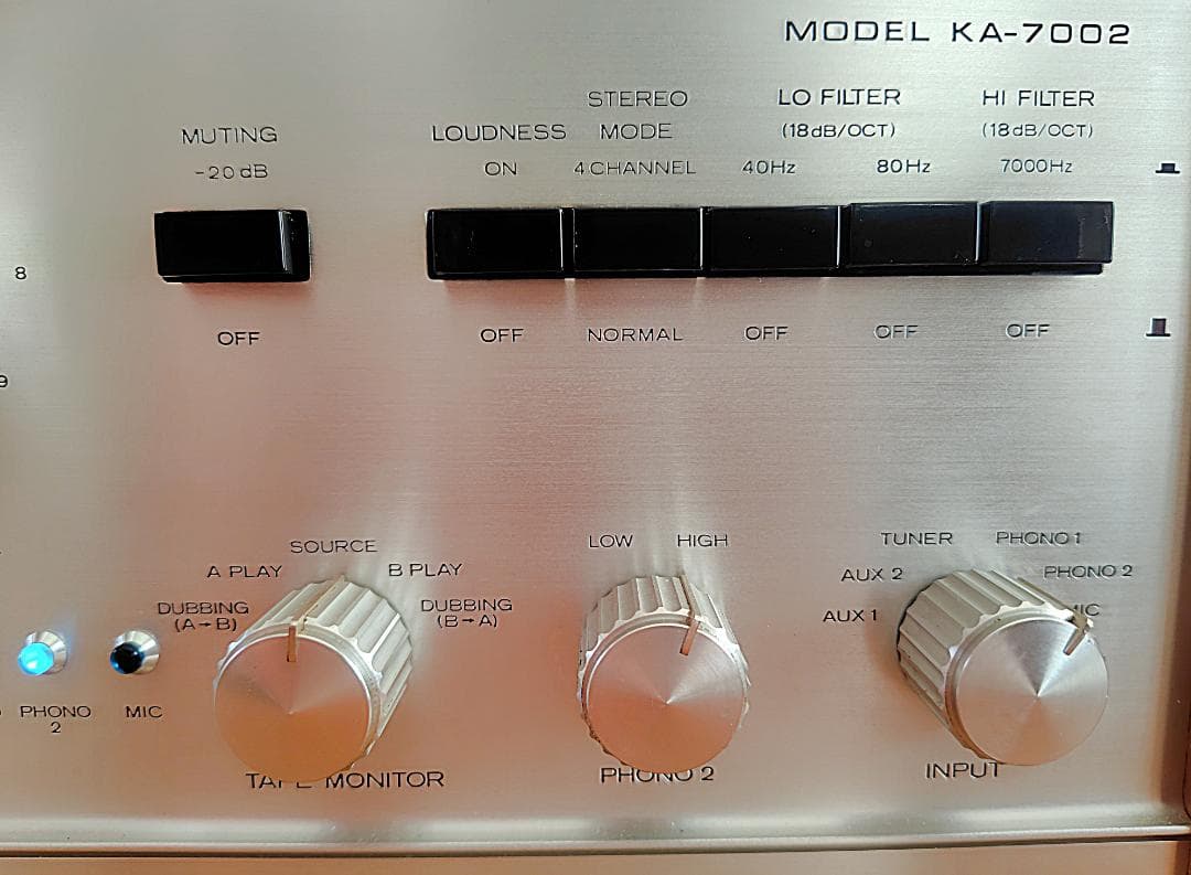 KA-7002 TRIO プリメインアンプ 整備済み動作品