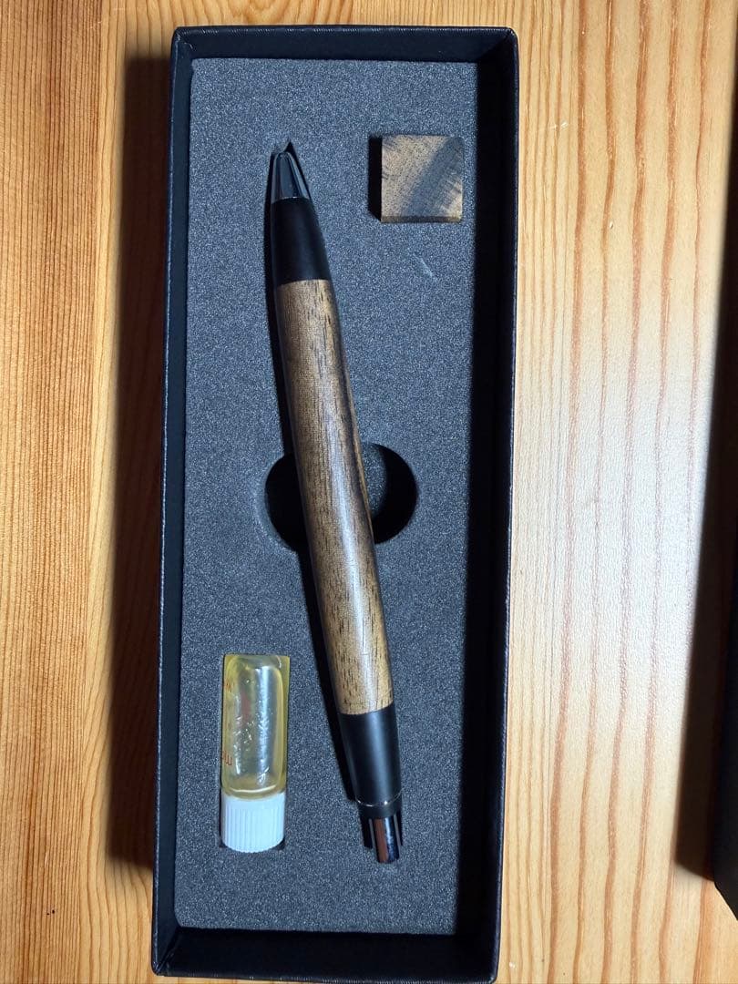 野原工芸　黒柿ボールペン