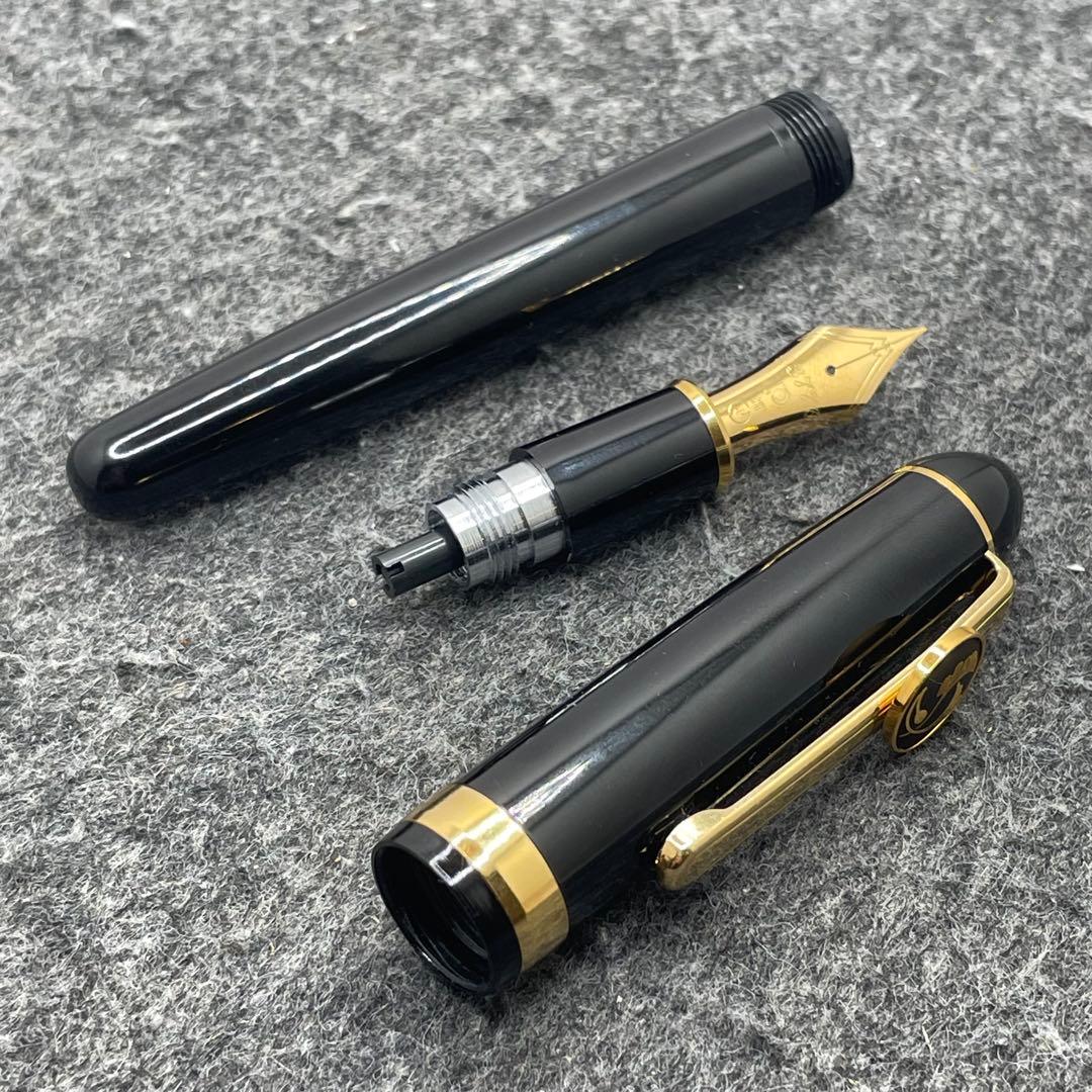 PE1226□プラチナ万年筆 万年筆 #3776 光助作 肥後象嵌 箱付き