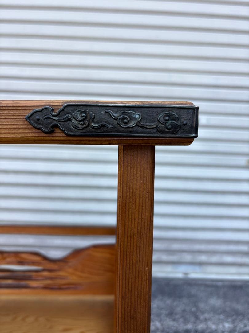 世界遺産鹿児島県産 屋久杉 茶棚 飾り棚 茶箪笥 和家具 伝統 値下げ