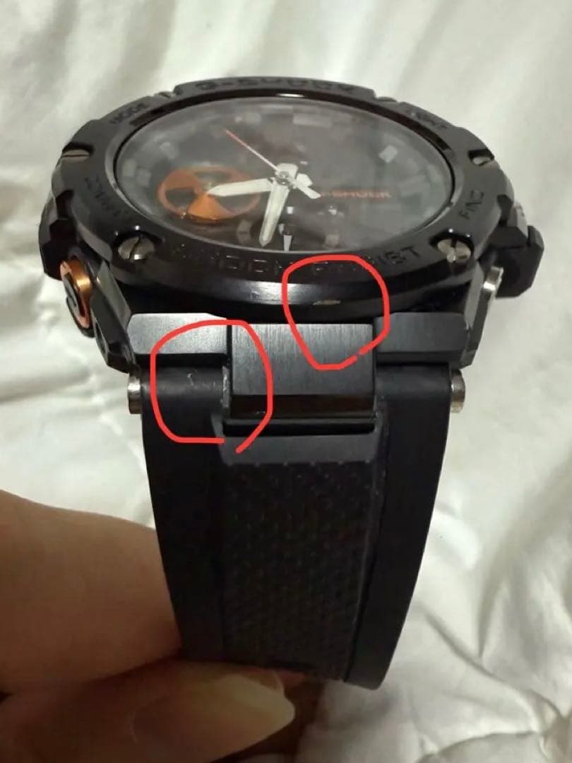 G-SHOCK ソーラー腕時計 ブラック/オレンジ