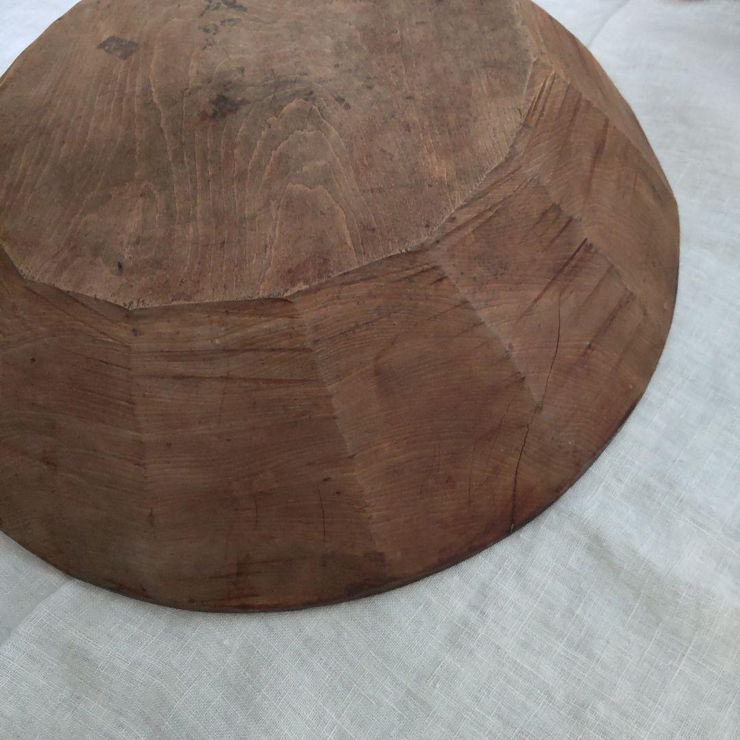 こね鉢 古道具 木製 日本製 ウッドボウル そば鉢 ねり鉢 蚤の市