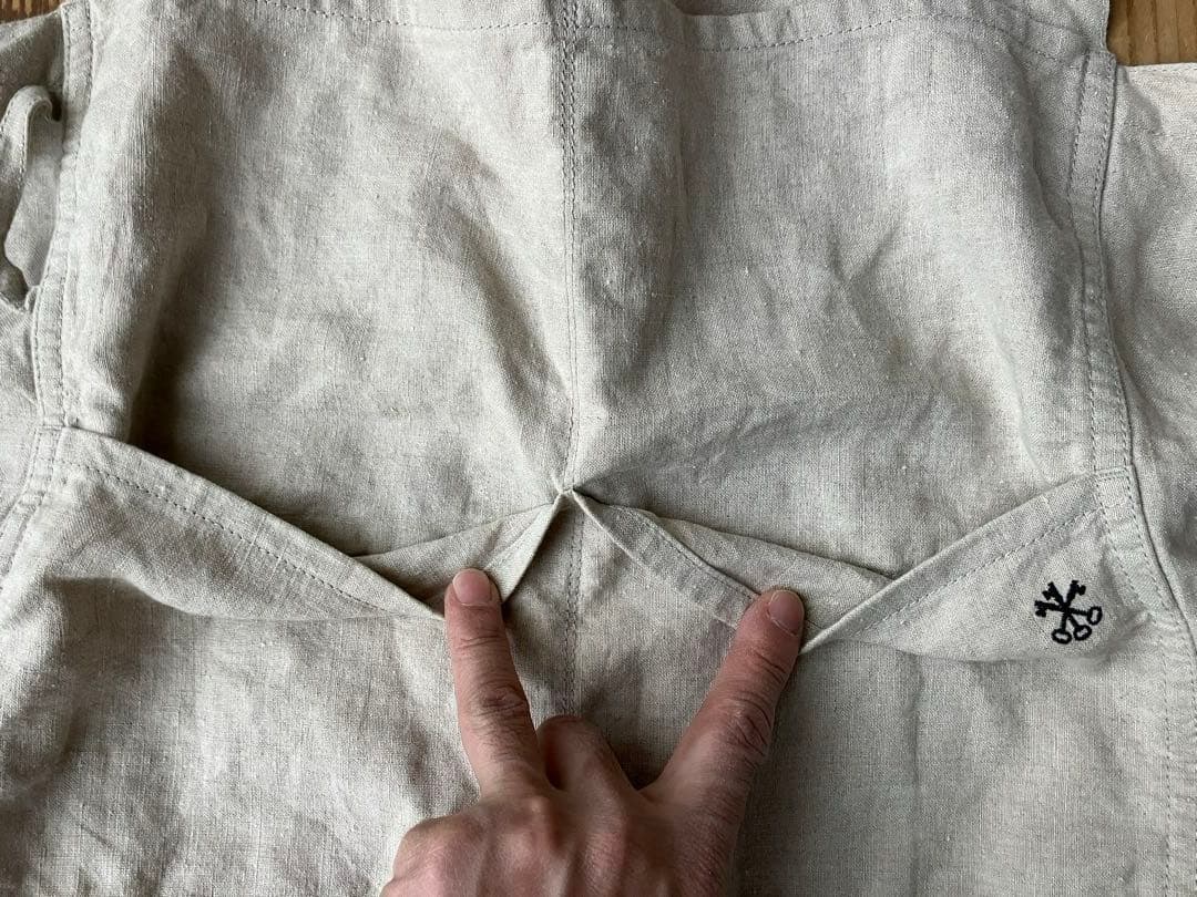 ARTS&SCIENCE アーツ&サイエンス エプロン ベージュ 生成り 9