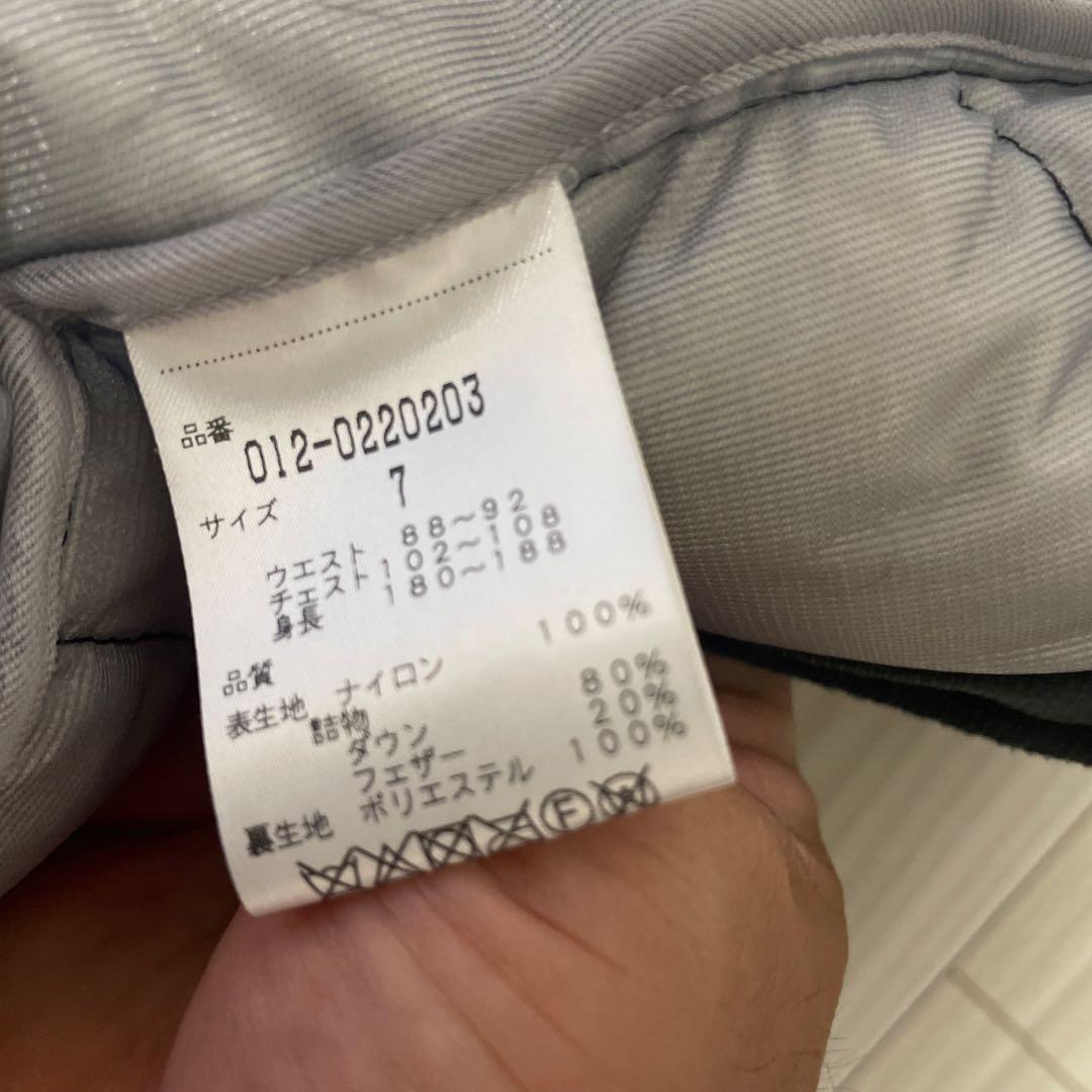 ニューバランスゴルフ　黒　ダウン80％フェザー20％ ジャケット　サイズ7