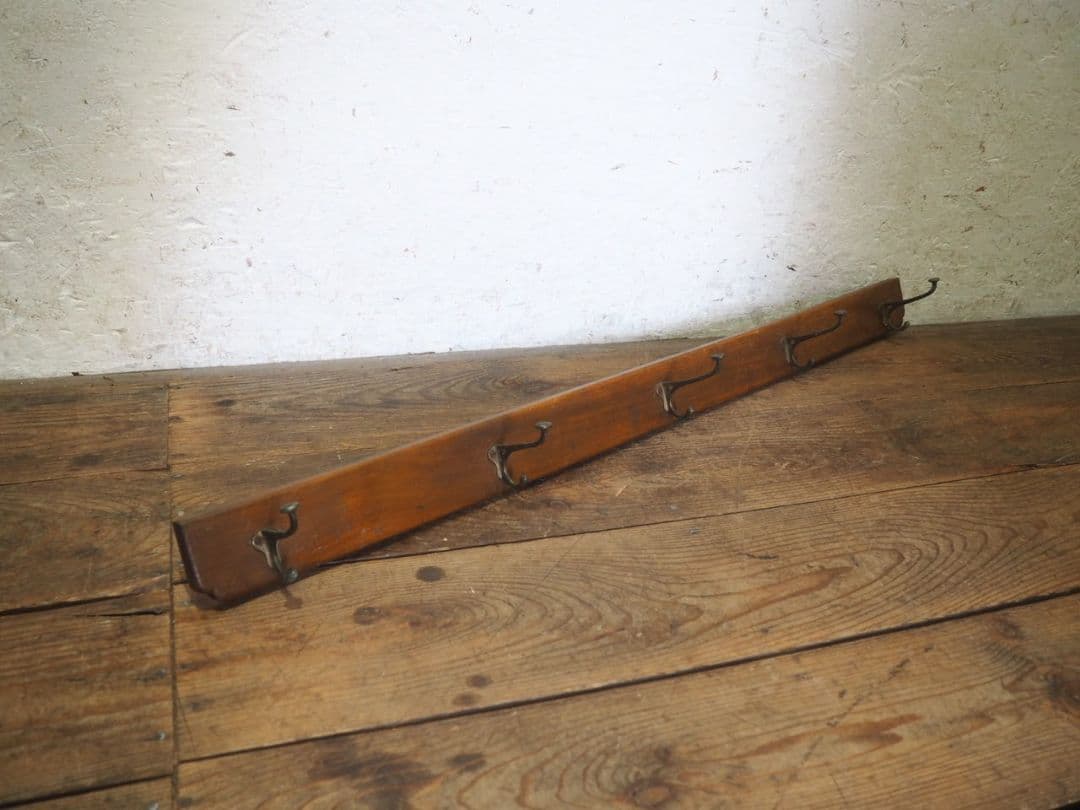 1175 ①アンティーク　ウォールフック　壁掛け　帽子掛け　金具　古道具レトロ