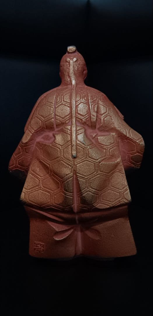 【超希少・署名入り】 sotaro saegusa 作 人物像 銅像風置物 ペア